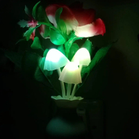 COD Lampu Tidur Bunga Hias Led Jamur Pentol Tumblr Sensor Perlengkapan Hiasan Dekorasi Wallpaper Din
