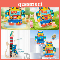Montessori Wooden Robot Educational Toy With Led Power For Baby Brain Growth