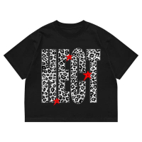 Hectic - T-shirt kaos katun Boxy fit -  Hitam  - Basifsuacswaxy
