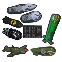 NEW PVC SMILE DROPPING F BOMB PATCH US FLYING TIGERS AIR FORCE WW2 SPITFIRE Aircraft Patches Badge for BIKER Jacket
