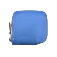 HERMES 愛馬仕 藍色 Espom牛皮 Silk In 拉鍊 零錢包 □R刻 銀扣 【二手名牌BRAND OFF】