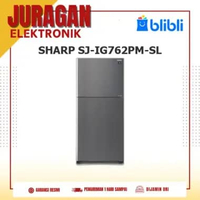 SHARP SJ-IG762PM-SL Sharp Kulkas 2 Pintu SJ-IG762PM-SL / SJIG762PMSL J-Tech Inverter