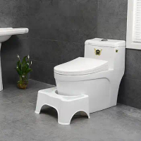 Convenient Durable 2 Colors Toilet Step Stool Detachable 35 DegreesToilet Squat Stool for Hotel Toilet Foot Stool
