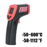 Thermal Imager -50~600℃ Laser IR Temperature Gun LCD Display Non-Contact Digital Infrared Thermometer Meter