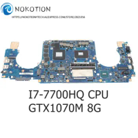 NOKOTION GL502VS Mainboard For ASUS Gaming GL502 GL502V GL502VS GL502VSK Laptop Motherboard I7-7700HQ GTX1070M 8GB