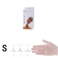 食品級一次性手套（透明【S碼】100枚） 