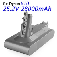 New 25.2V Battery 28000mAh Replacement Battery for Dyson V10 Absolute Cord-Free Vacuum Handheld Vacuum Cleaner Dyson V10 Battery