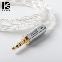 KBEAR limpid 4 Core 4N 99.99% Purity silver earphone cable 3.5/2.5/4.4mm MMCX/0.78mm 2Pin/QDC/TFZ For ZSX BLON BL-03