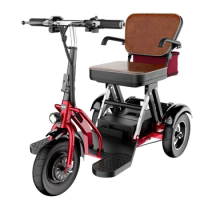 3 Wheel Lightweight Foldable Electric Mobility Scooter for Elderly Handicap Smart Type Electronic 10ah Battery Capacity