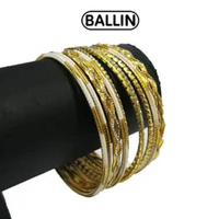 Ballin Gelang Wanita / Gelang Keroncong Gold - 12pcs