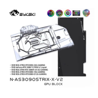 Bykski Watercooler 3090 3080 GPU Water Cooling Block For ASUS RTX3080 3090 STRIX Graphics Card Liquid Cooler System