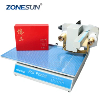 ZONESUN Hot Stamping Machine Digital Sheet Printer Hot Foil Printer Plastic Leather Notebook Film Paper Without Stamp