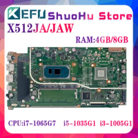 KEFU X512JAW Mainboard For Vivobook 15 X512JAU V5000J V5000JP Laptop Motherboard With i3-1035G1 i5-1035G7 i7-1065G7 4GB-RAM UMA