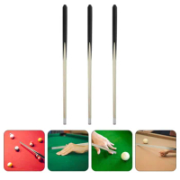 3Pcs Wooden Table Tennis Stick for Kids Toddlers Training Small Pool Cue Portable Billiard Stick for Beginners