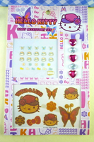 【震撼精品百貨】Hello Kitty 凱蒂貓 KITTY貼紙-紋身貼紙-帽子 震撼日式精品百貨