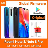 Xiaomi Redmi Note 8/Note 8 pro Smartphone Global Firmware with Phone Case Original Android Phone 4000mAh Baterry Quad Cmaera
