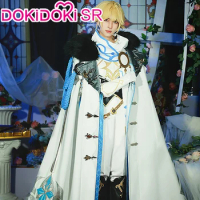 Traveler Cosplay Costume Game Genshin Impact DokiDoki-SR Fatui Aether Doujin Cosplay Costume Aether White suit