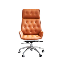 Light luxury boss chair can lie down on office chair, leather home computer chair, comfortable book chair, desk chair