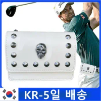 Golf Rangefinder Leather Bag Range Finder Carry Bag Skull Magnetic Closure Holder Case Laser Distance meter Belt Waist Bag