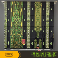 Sarung BHS Excellent Gold Motif E58 JGP Bahan Mercerized Cotton Jacquard Full Timbul Halus dan lembu