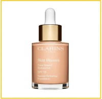 CLARINS 嬌韻詩天然保濕粉底液 SKIN ILLUSION NATURAL HYDRATING FOUNDATION SPF15 #100 LILY 30ML