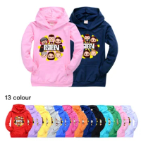 New Print Clothes Fgteev Hoodie boy Streetwear Harajuku Children Game Anime Oversize Pullover Kids g