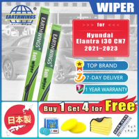 Front Wiper For Hyundai Elantra N Avante i30 Sedan CN7 2021 2022 2023 Blades Brushes Set Windshield Windscreen Car Accessories