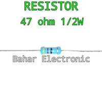 Resistor 47 ohm 1/2W Harga Per 8 Biji