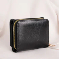 1pc Ladies' Short Wallet Lightweight Fashion Suitable For Work &amp; Business ID Card Credit Card For Christmas Gift For Young Girl