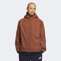 adidas 愛迪達 外套 男 運動連帽外套 亞規 TH SOFTSHELL JK 咖啡 JZ1151