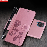 A12 Case On For Samsung Galaxy A12 Soft 3D Flower Leather Flip Wallet Phone Cases For Samsung A12 A 12 A125F SM-A125F Book Cover
