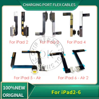 Charging Port Flex Cables for iPad 2 iPad 3 iPad 4 iPad Air Charger Flex Cable Charging Flex for iPad 2 3 4 5 6 Air Air 2
