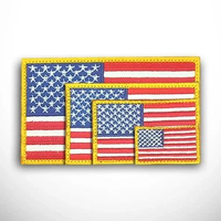 Patch US Flag All Sizes Bordir Emblem Bendera Amerika USA U.S.A. Ukuran Large Small Besar Jumbo Keci
