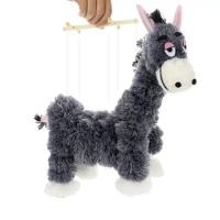 Donkey hand Puppet Cartoon Donkey Toys Plush Puppets Interactive Soft Creative Funny Kids Puppets Holiday Gift For Girls Boys