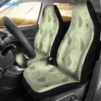 Avocado Pattern Print Universal Car Seat Covers Fit for Cars Trucks SUV or Van Auto Seat Cover Protector 2 PCS
