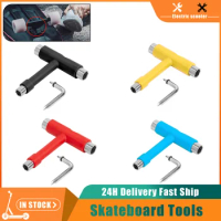 Allen Key Black T Shape Wrench Skateboard Longboard Board Roller Skate Tool Professional Skateboard Assemble Adjusting Tool Kit