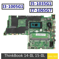 Refurbished For Lenovo ThinkBook 14-IIL 15-IIL Laptop Motherboard DALVACMB8D0 With I3-1005G1 I5-1035G1 I7-1065G7 CPU