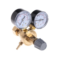 Dual Gauge Argon CO2 Gauges Pressure Reducer Mig Flow Meter Gas Control Valve Welding Regulator Argon Regulator Pressure Reducer