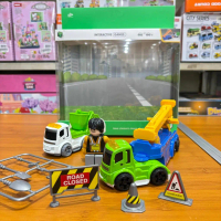 TERUSJAYATOYS MAINAN MOBIL TRUK DEREK - TRUCK CRANE Anak Bergerak