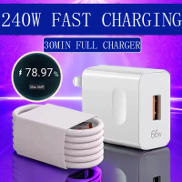 100% Original Fast Charging 66W 120W 240W Type C Cable USB 2IN1 Adapter Set For Android Charger Type