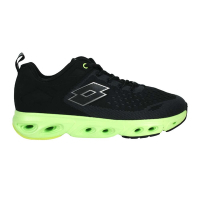 LOTTO 男風動運動鞋-慢跑 路跑 運動 健走鞋 走路鞋 反光 LT1AMR3590 黑螢光綠
