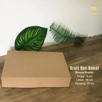 Box Donat Laminasi Packaging Donat Dus Donat Kotak Donat Kraft Satuan