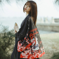 薄款稻荷神狐貍羽織日系和風羽織男女外穿松開衫和服道袍漢服外套