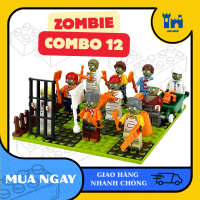 Combo 12 nhân vật zombie thú vị - Nhân vật zombie - Đồ chơi sưu tầm - Đồ chơi lắp ráp - kèm phụ kiện