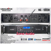 POWER AMPLIFIER MEGAVOX MA 1005N 2 CHANNEL 2 X 1000 WATT USB BLUETOOTH GARANSI ORIGINAL