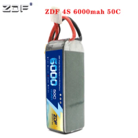 ZDF Power Rechargeable 6000mah 50C 4S 14.8v max100C lipo battery for RC racer car boat Trex-450 Fixed-wing Helicopter Quadcopter