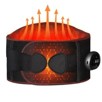 無線加熱護腰帶保暖按摩腰帶石墨烯發熱電動腹部按摩器暖宮熱敷