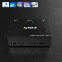 Game live screen splitter USB Splitter Switch Plug and Play Multi-function Game switch HDMI-compatible KVM Switch Splitter Box