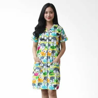Aily 1000 Katun Jepang Daster Wanita - Kuning Semua Ukuran Kuning