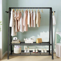 Simple Drying Rack for Bedroom, Household Clothes Storage, Floor to Ceiling